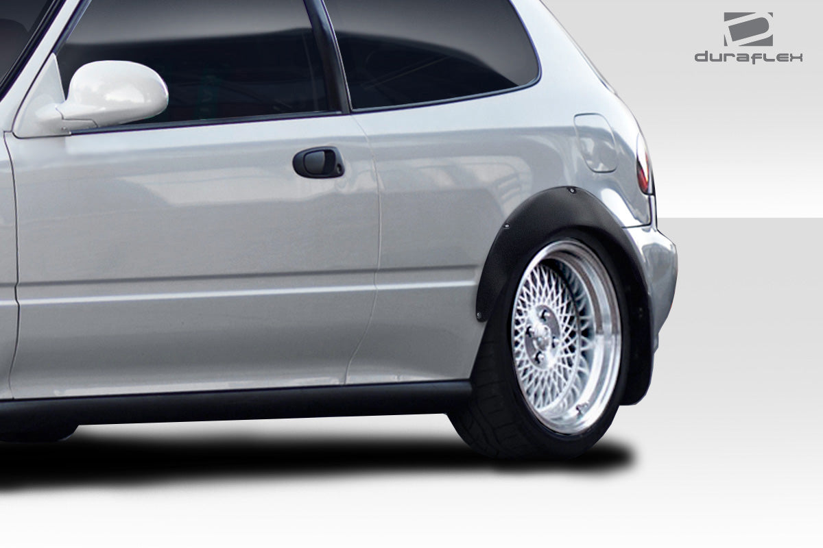 Upgrade Your 1992 - 1995 Honda Civic 2dr/HB with Duraflex J Spec Fender Flares - 4 Piece Set!