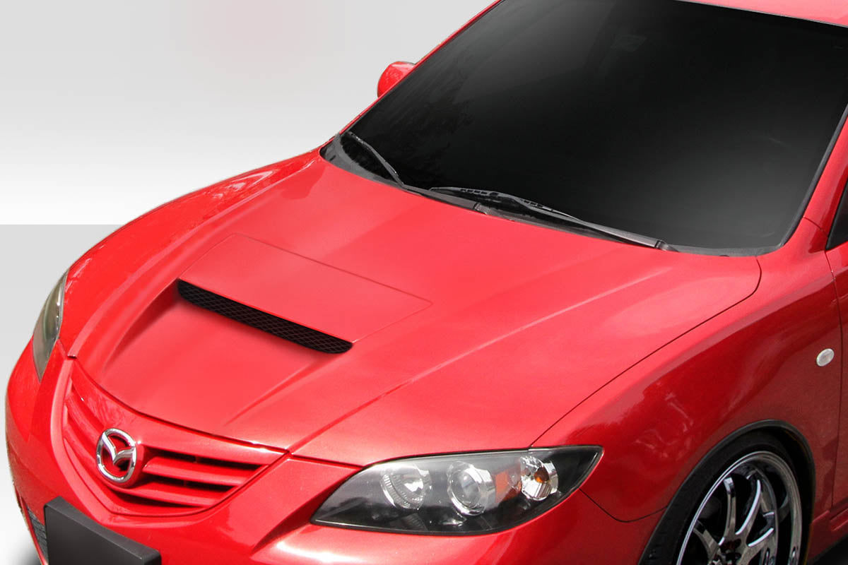 Revamp Your 2004 - 2008 Mazda 3 4DR with Duraflex M - Speed One - Piece Hood