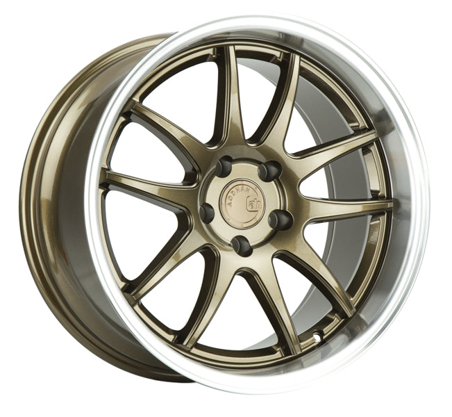 Aodhan DS02 Bronze Wheels with Machined Lip - 18x9.5, 5x114.3, +22 Offset - Stunning Upgrade!