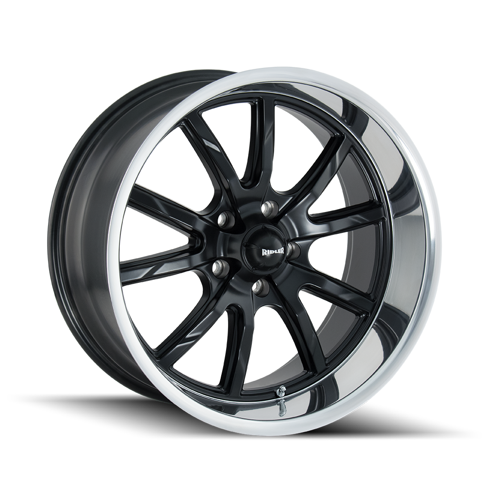 RIDLER 650 Wheels - 20x8.5, Matte Black Polished, 5x114.3 ET0 - A Stunning Upgrade!