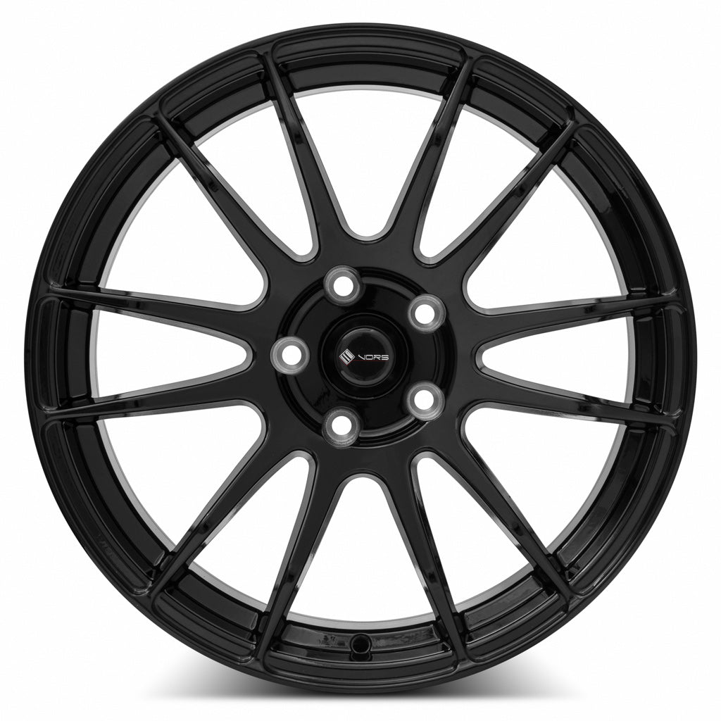 Vors TR10 19x8.5 5x115 (Custom Drill) ET35 73.1 Gloss Black - A Stunning Upgrade for Your Wheels