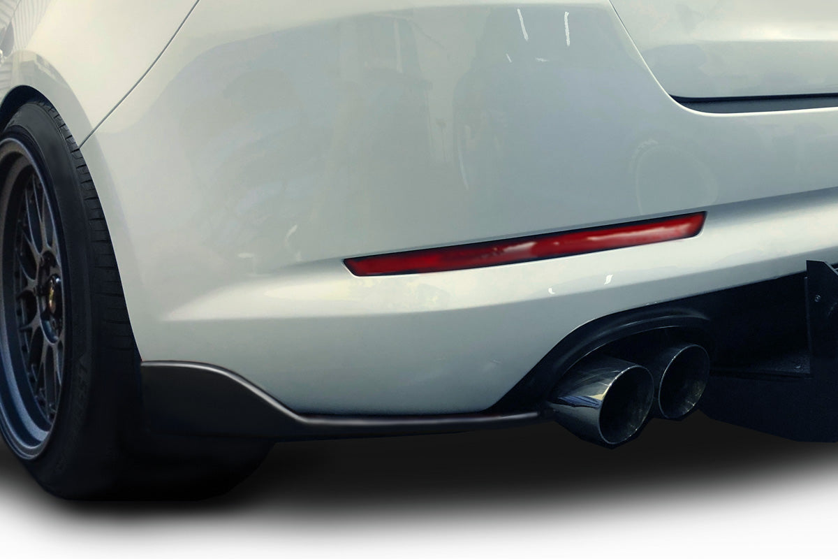 Universal Duraflex Front/Rear Type 2 Winglet Splitters - 2 Piece Set: Enhance Your Ride Now!