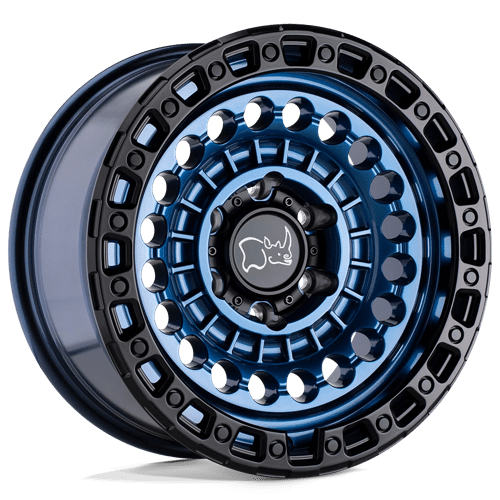 Stunning Black Rhino SENTINEL Wheels - 17X8.5 Cobalt Blue with Black Ring!