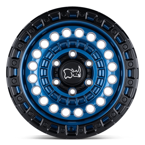 Stunning Black Rhino SENTINEL Wheels - 17X8.5 Cobalt Blue with Black Ring!